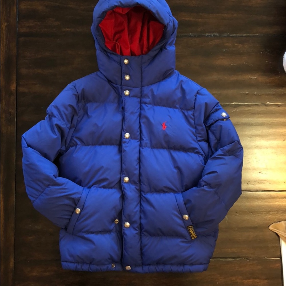 Little Boys Feather Down Puffer Coat size 8